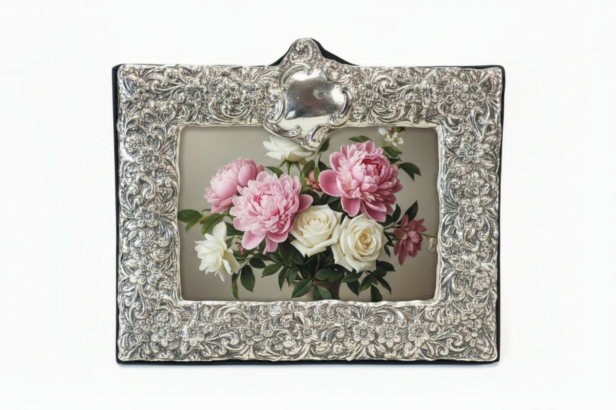 4 X 6 Silver Floral Landscape Frame