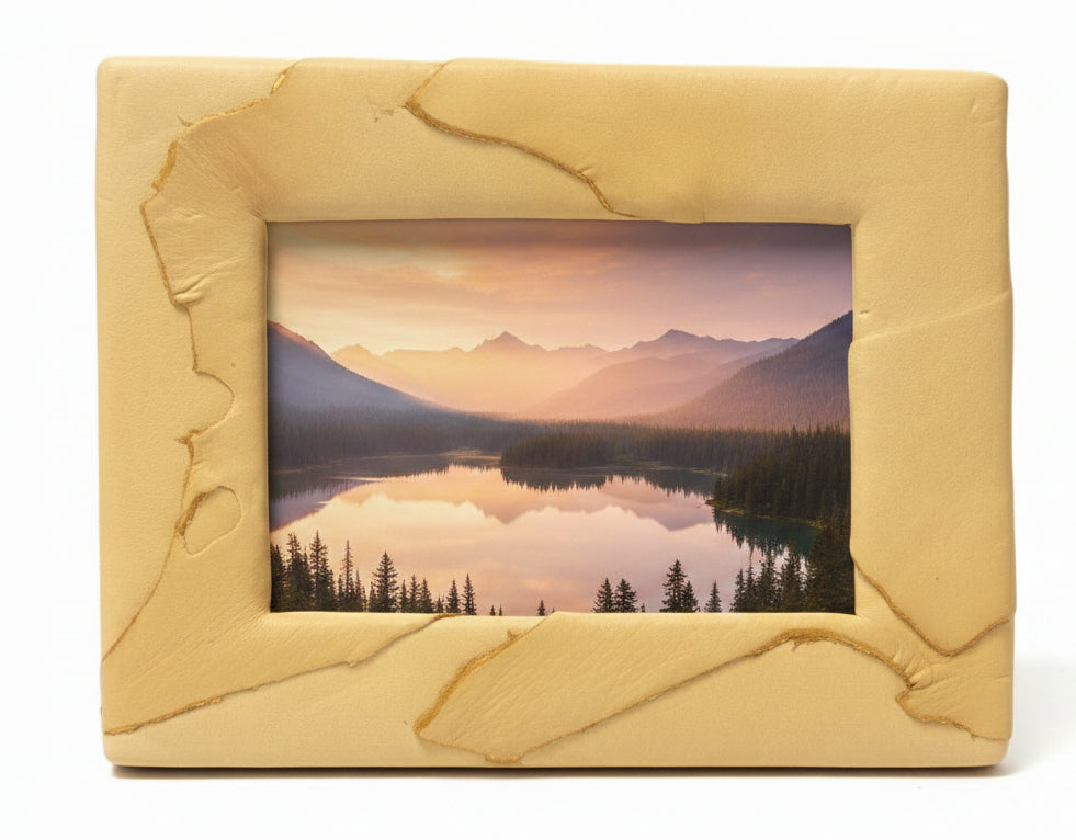 4 X 6 Rippled Leather Frame