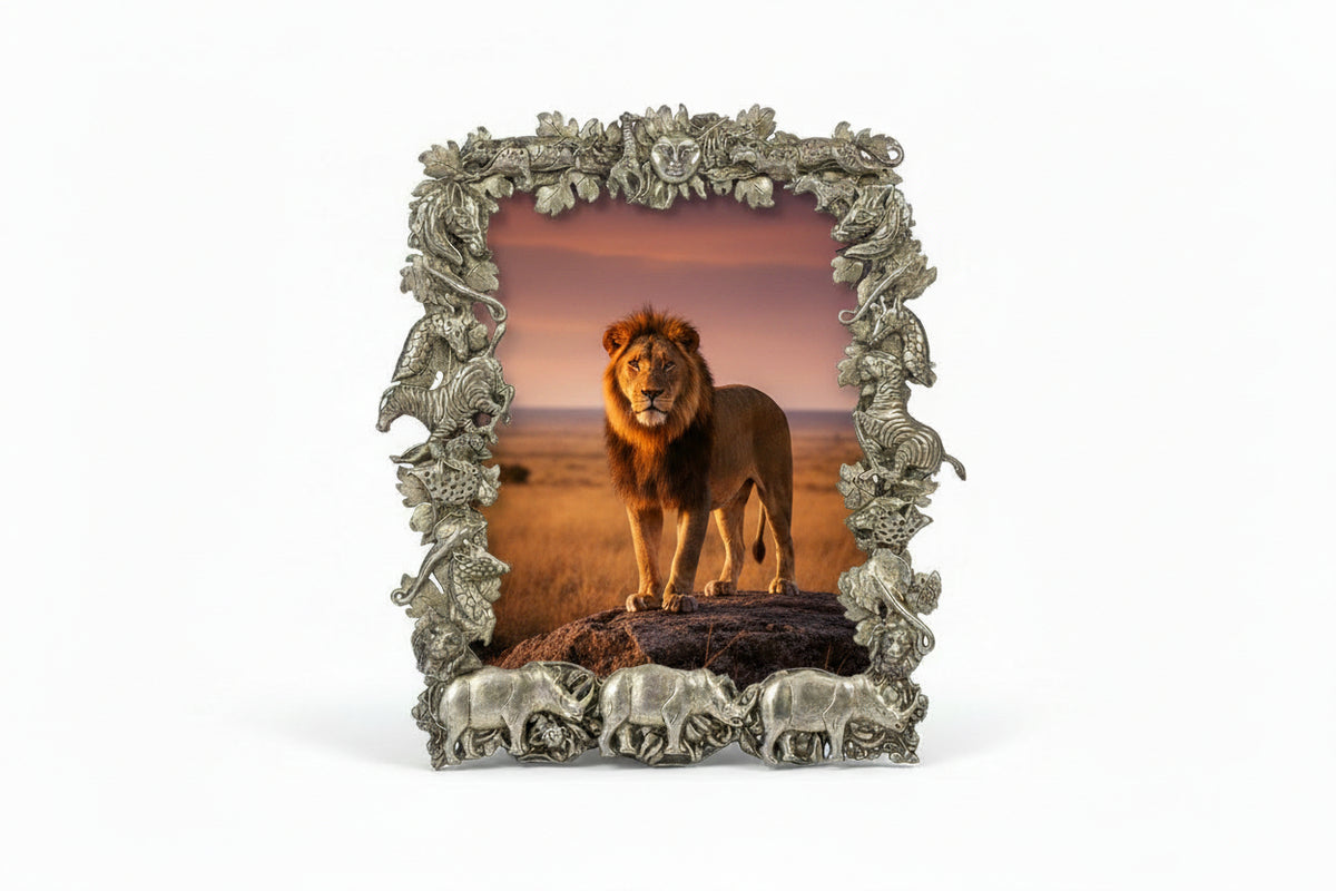 8x10 Silver Safari Frame