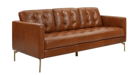 Caramel Leather Sofa