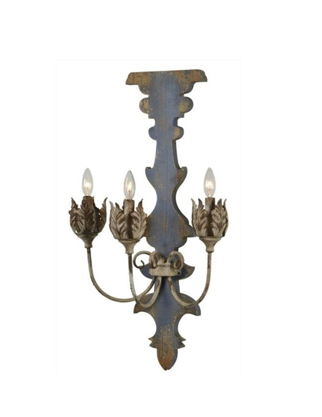 Violet Three Light Sconce