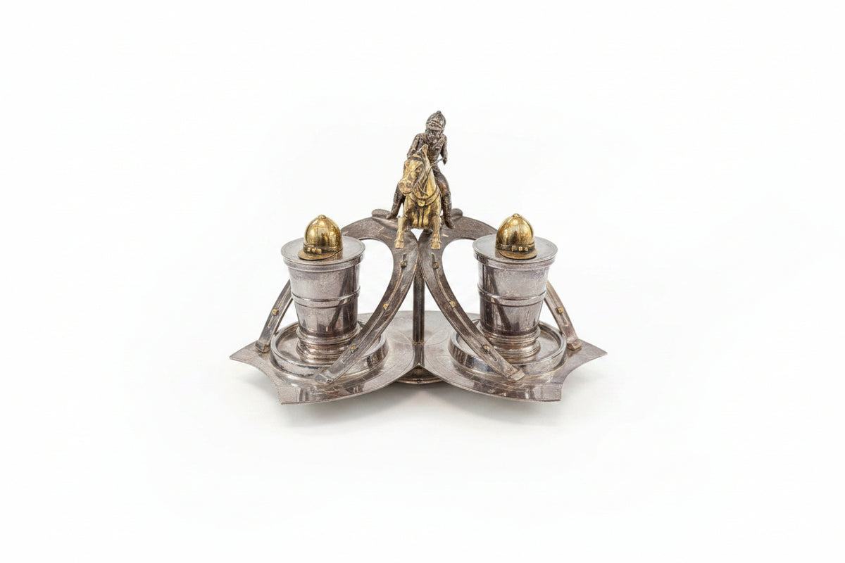Antique Double Inkwell
