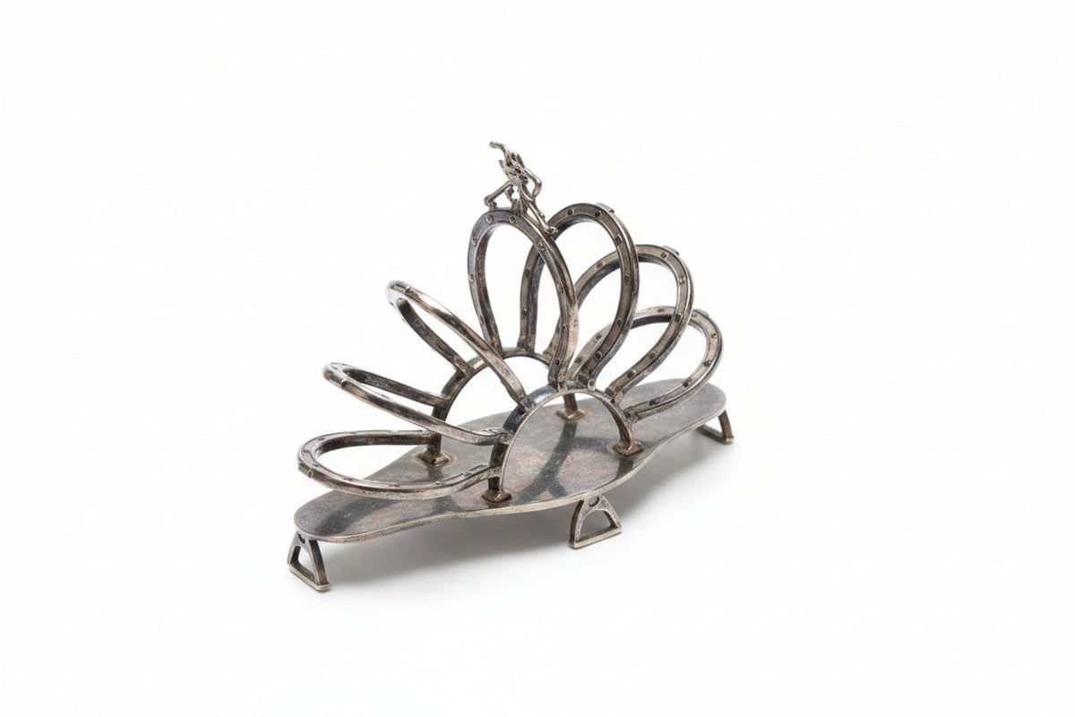 Antique Silver Toast Caddy
