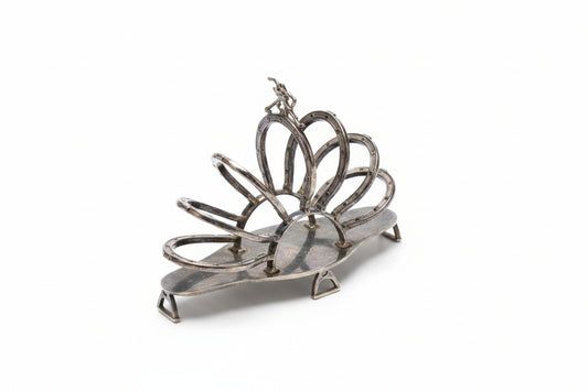 Antique Silver Toast Caddy