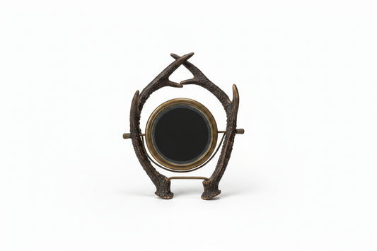 Antique Antler Mirror