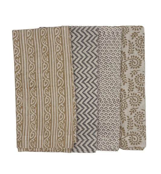 Bali Natural Block Print Napkins