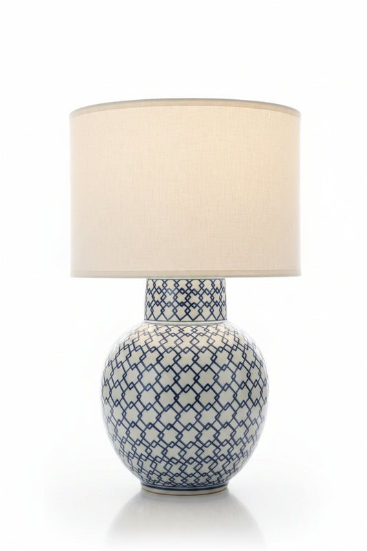 Blue & White Jar Lamp