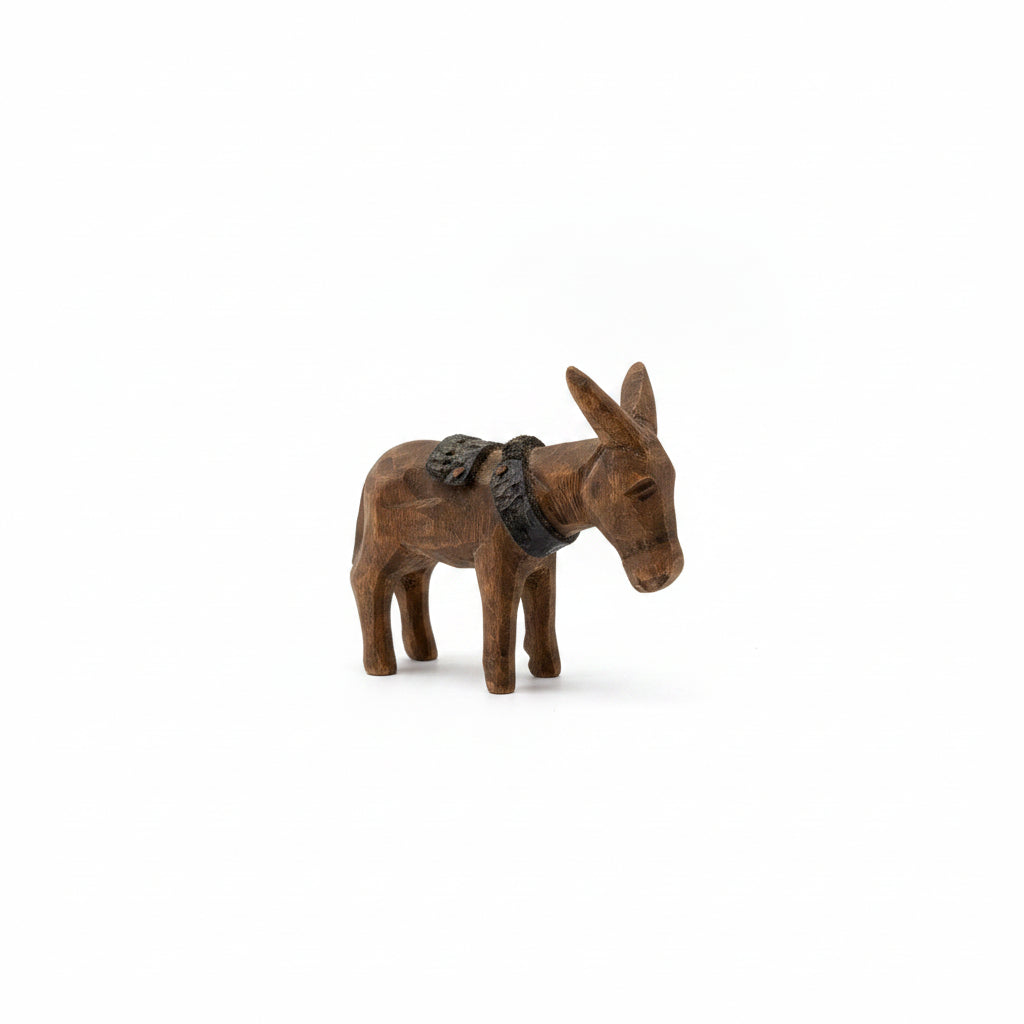 Carved Wooden Donkey