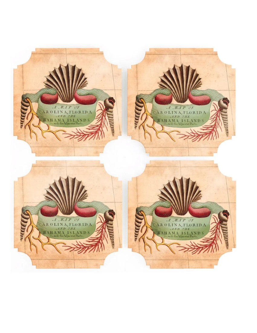 Florida Cartouche Coasters