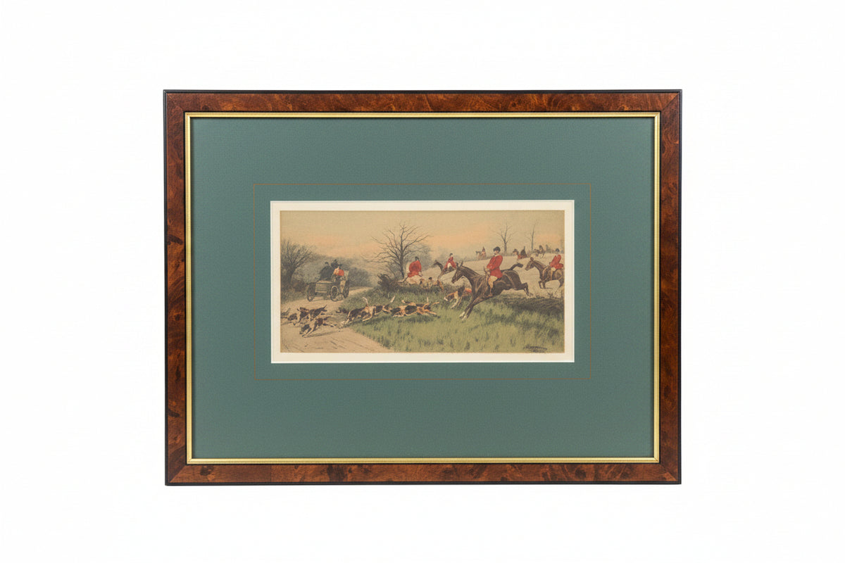 George Wright Framed Prints with Green Matting