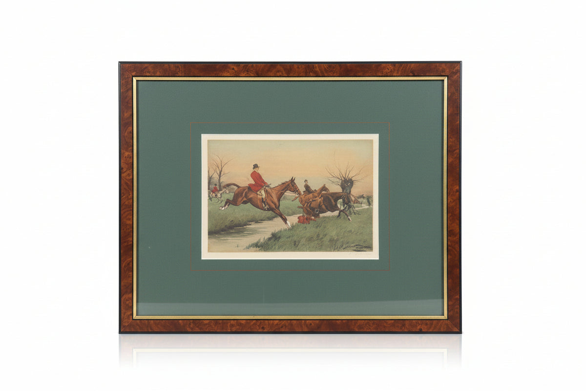 George Wright Framed Prints with Green Matting
