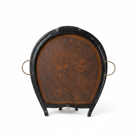 Antique English Service Horseshoe Tray