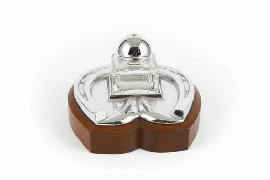 Jockey Inkwell with Horseshoe Stand