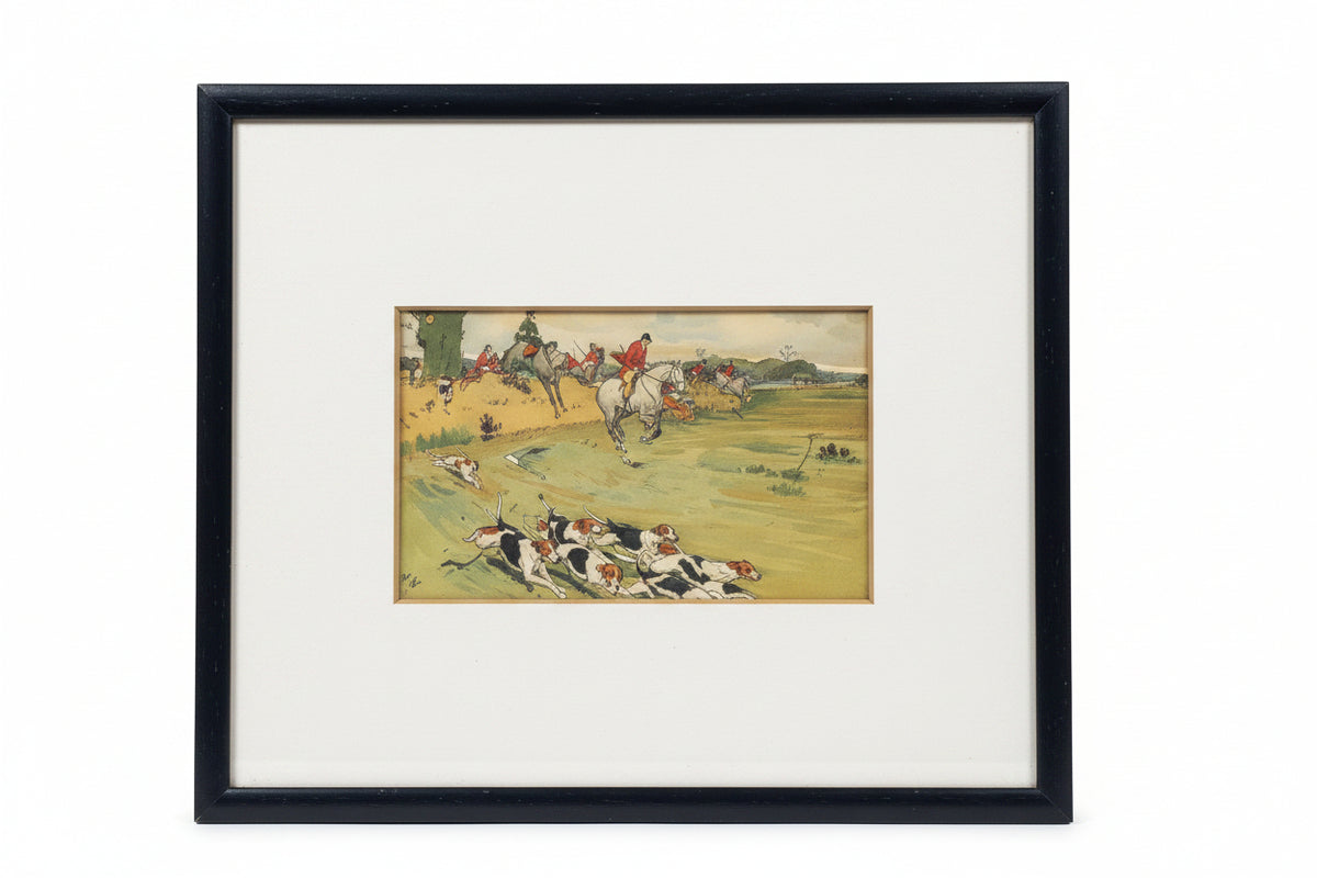 Cecil Aldin Framed Hunt Print