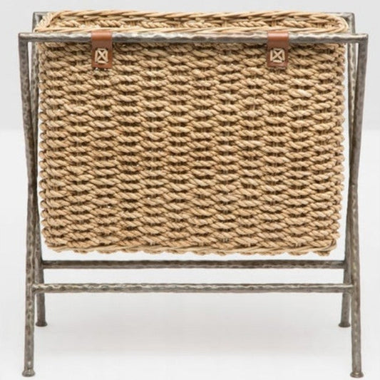 Natural Woven Seagrass Magazine Holder