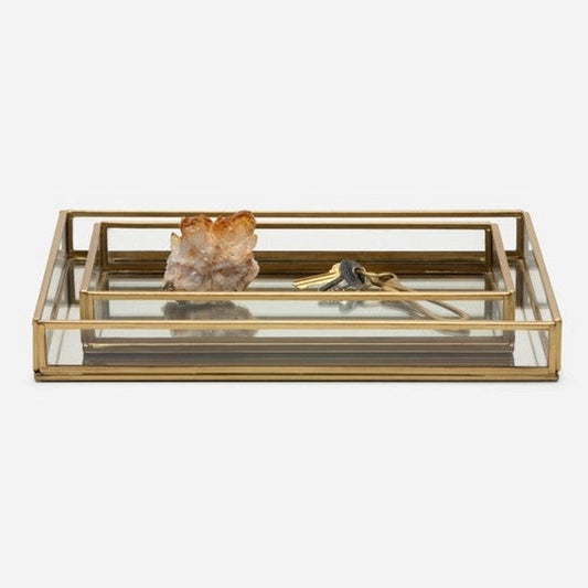 Glass and Metal Trays