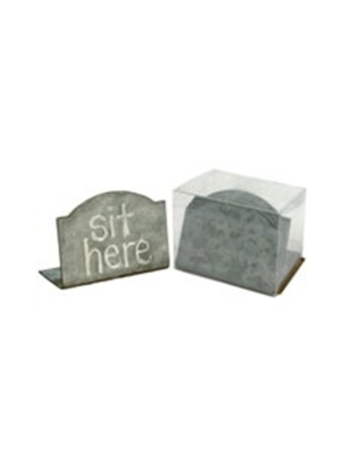 Zinc Place Card Holder