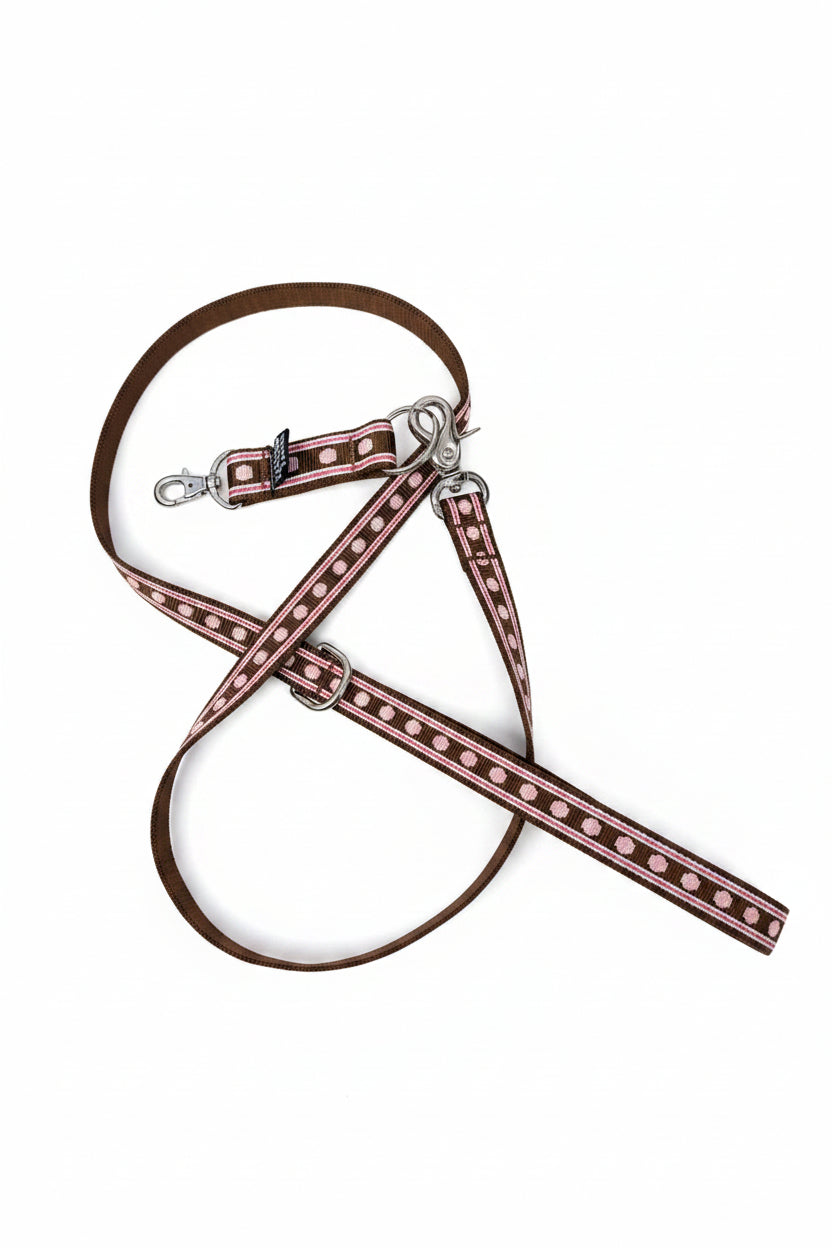 Oslo Brown & Pink Leash