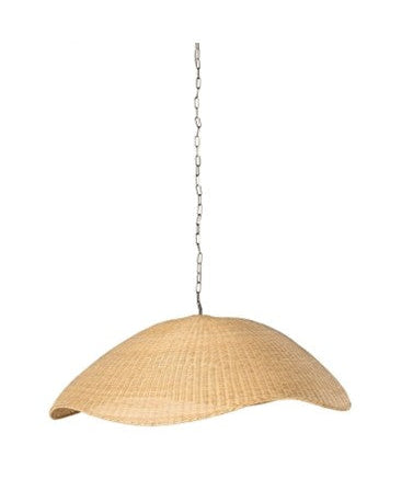 Overscale Woven Rattan Pendant