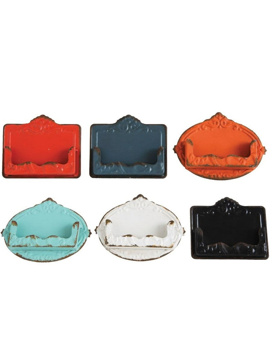 Metal Card Holder in Painted Finish