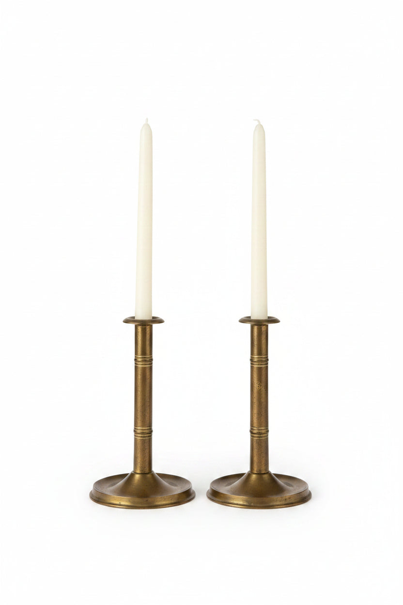 Pair of Antique Georgian Candle Holders
