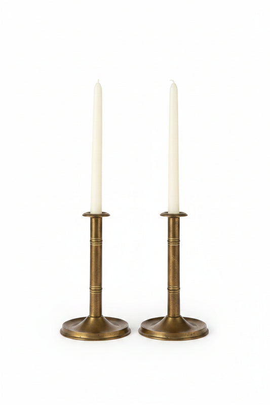 Pair of Antique Georgian Candle Holders