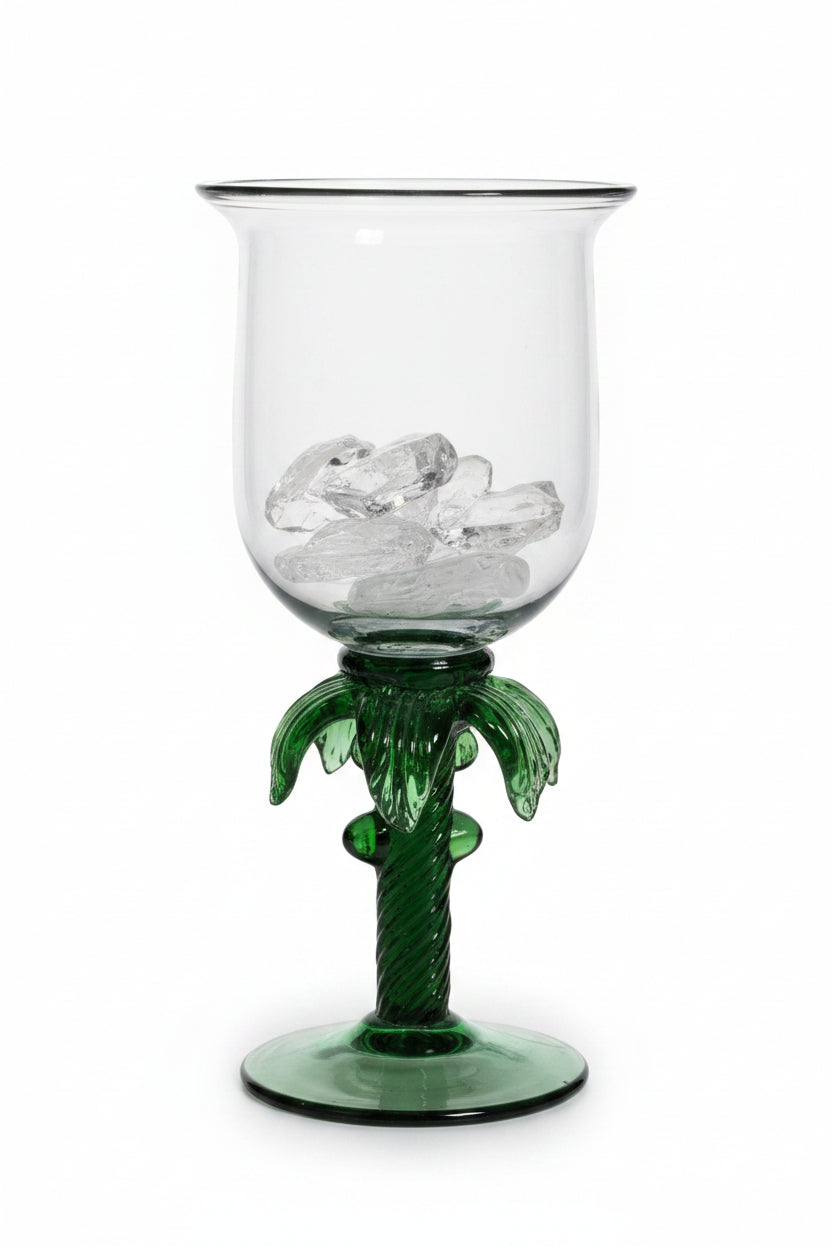 Palm Tree Water Goblet