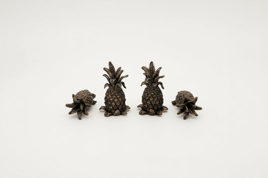 Pewter Pineapple Place Card Holder- Set of 4