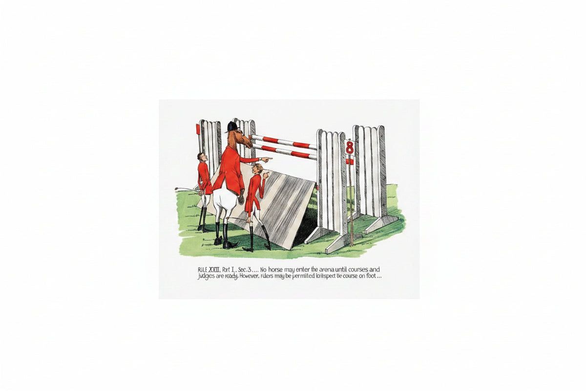 Unframed Equestrian Cartoon Prints