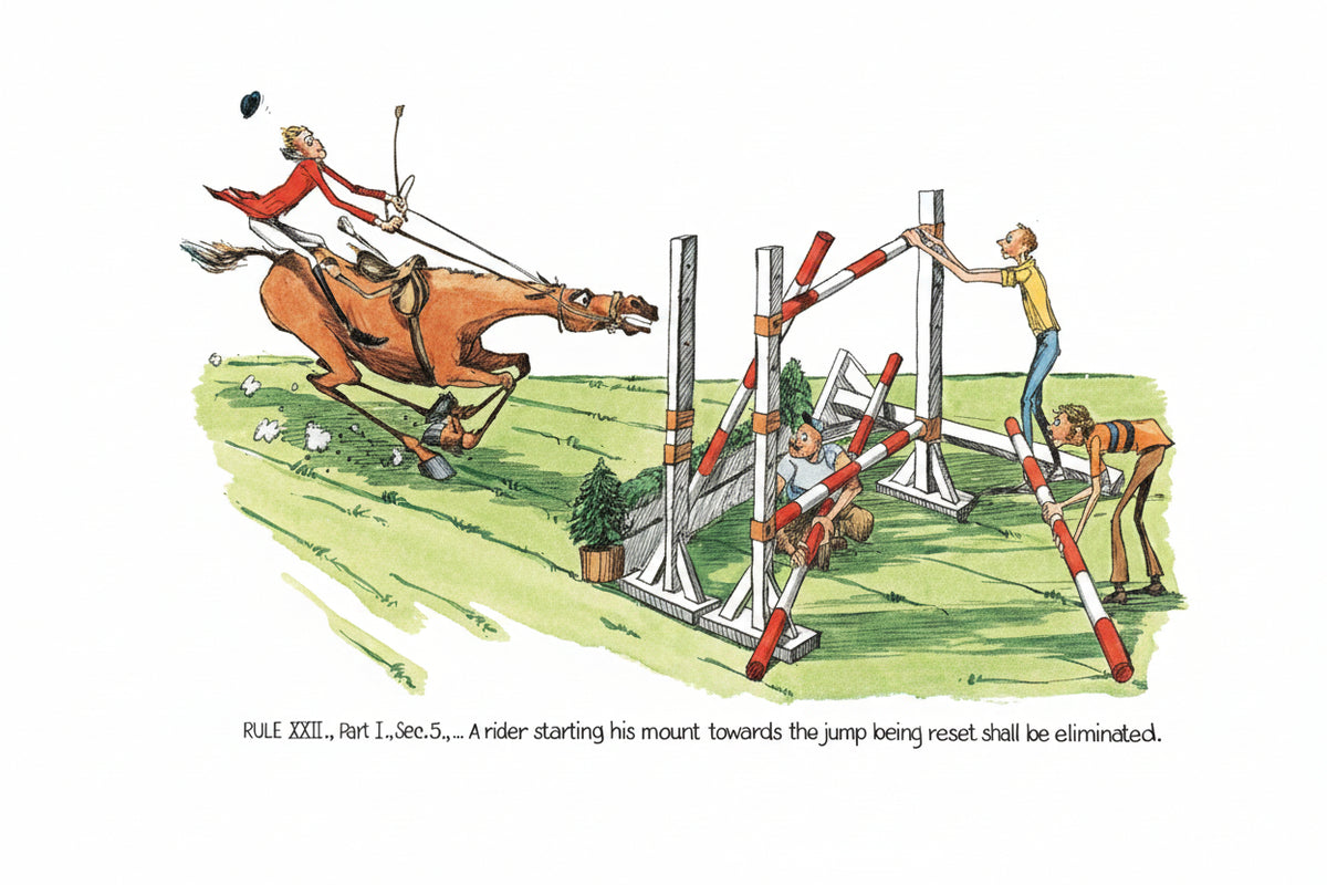 Unframed Equestrian Cartoon Prints