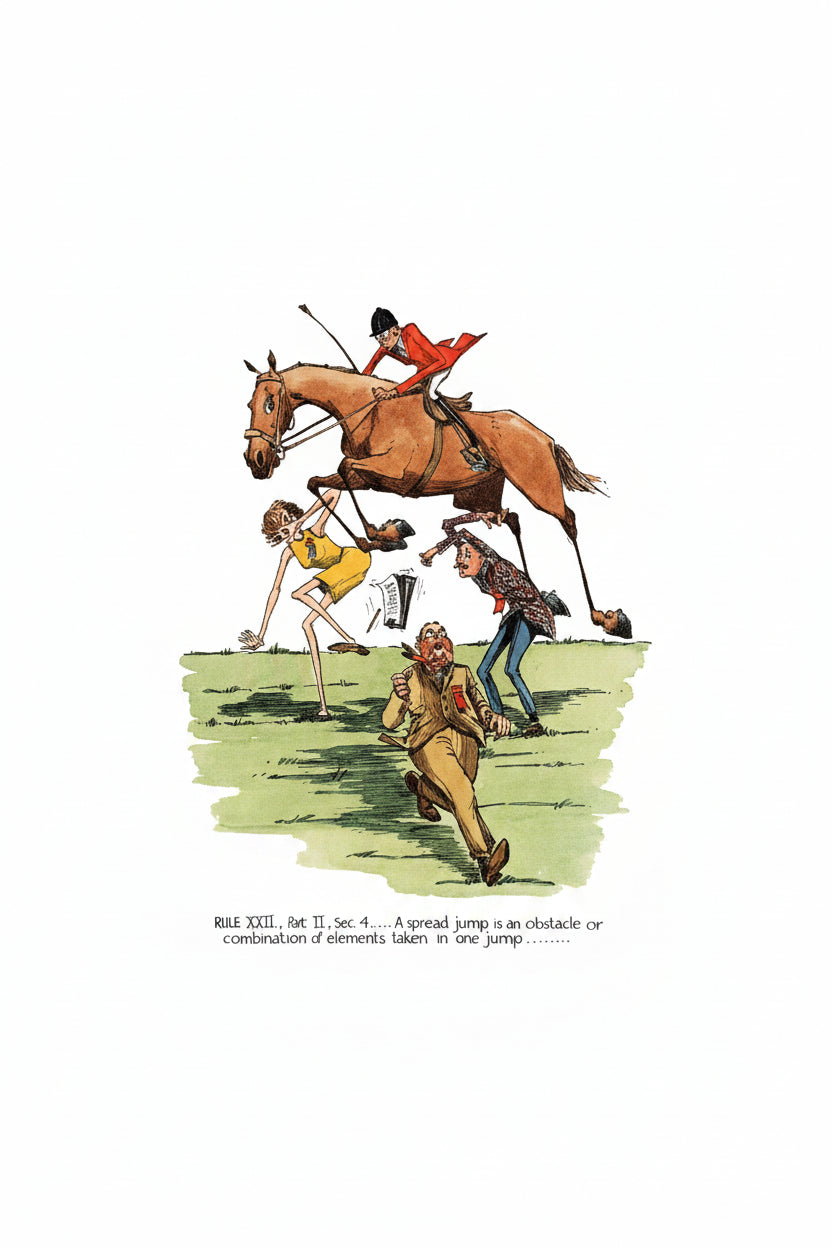 Unframed Equestrian Cartoon Prints