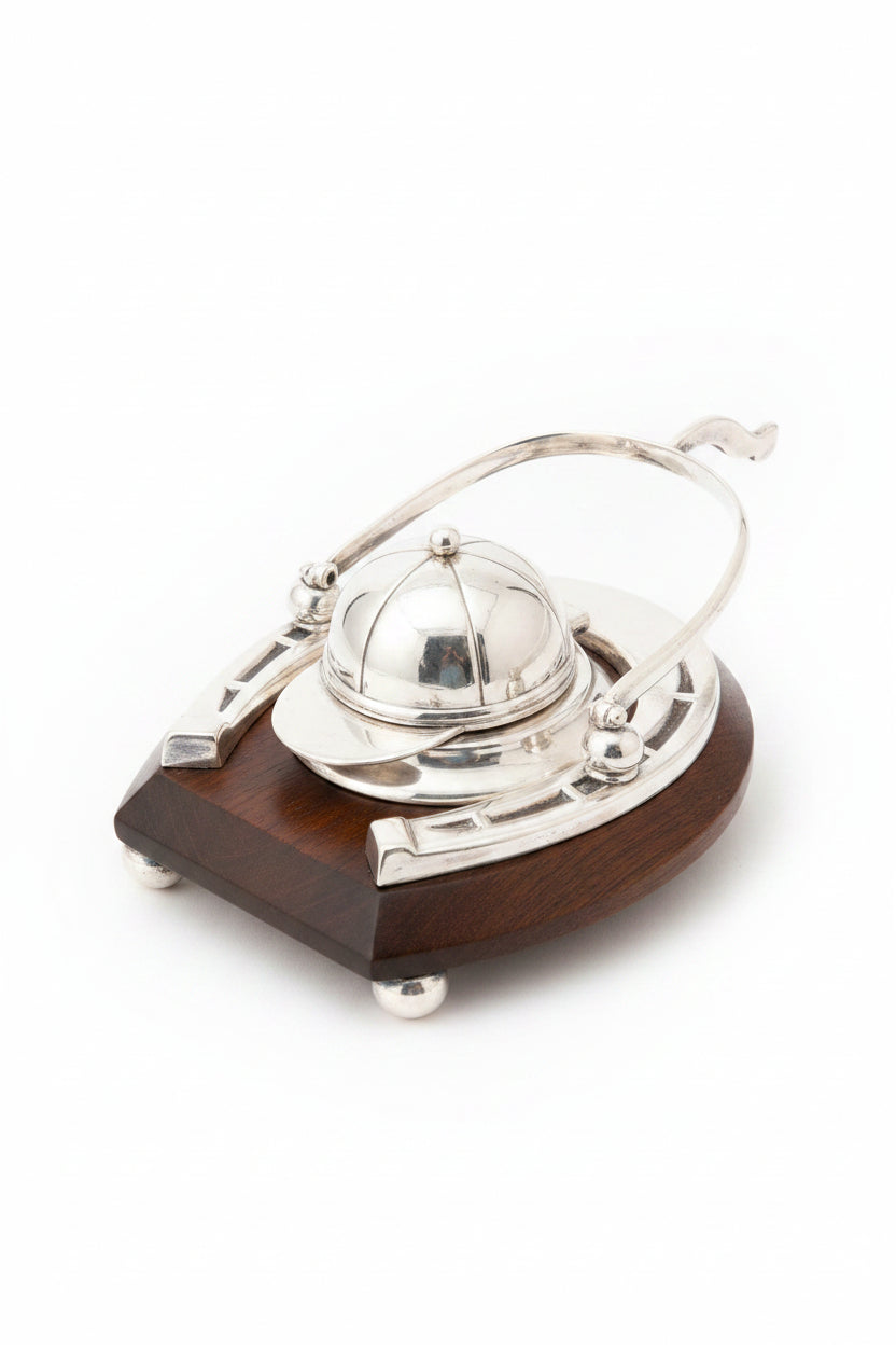 Antique Silver-Plated Sheffield Jockey