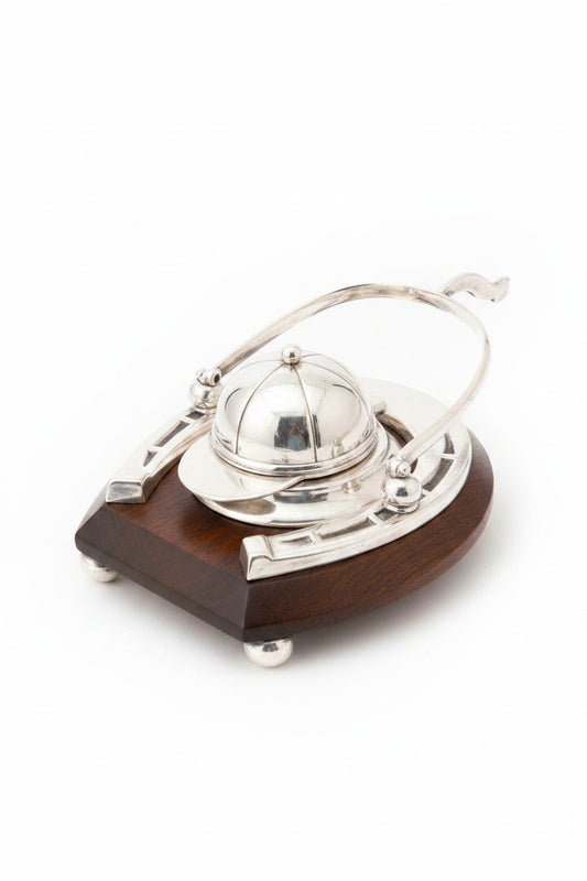 Antique Silver-Plated Sheffield Jockey