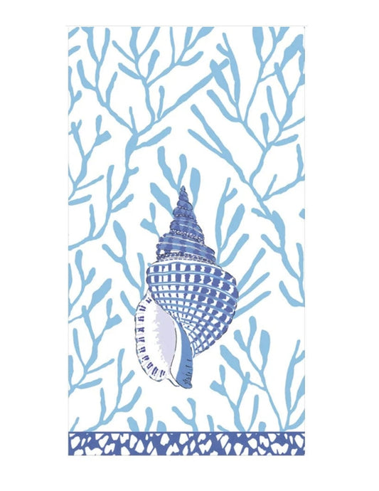 Shell Toile Guest Towel