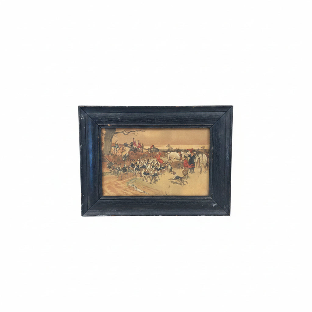 Vintage Framed Lithograph Print