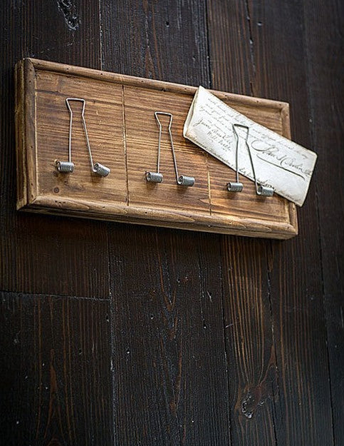 Burnt Pine Wall Letter Holder
