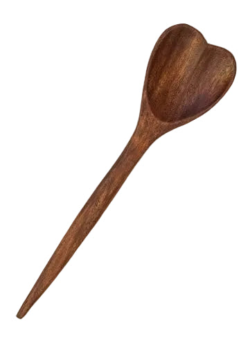 Wooden Heart Serving Spoon