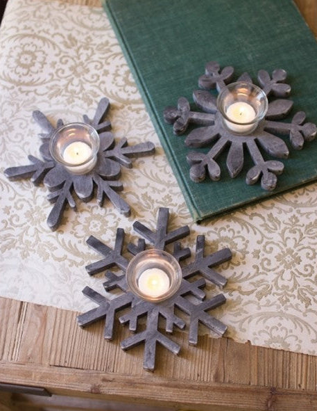 Snowflake Candle Holder