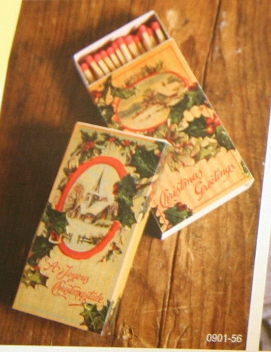 Vintage Holiday Postcard Matches